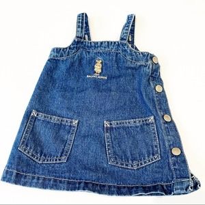 Ralph Lauren Denim Dress Sz 3-6 m